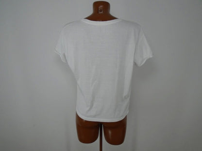 Camiseta de mujer MNG. Color blanco. Tamaño: S.