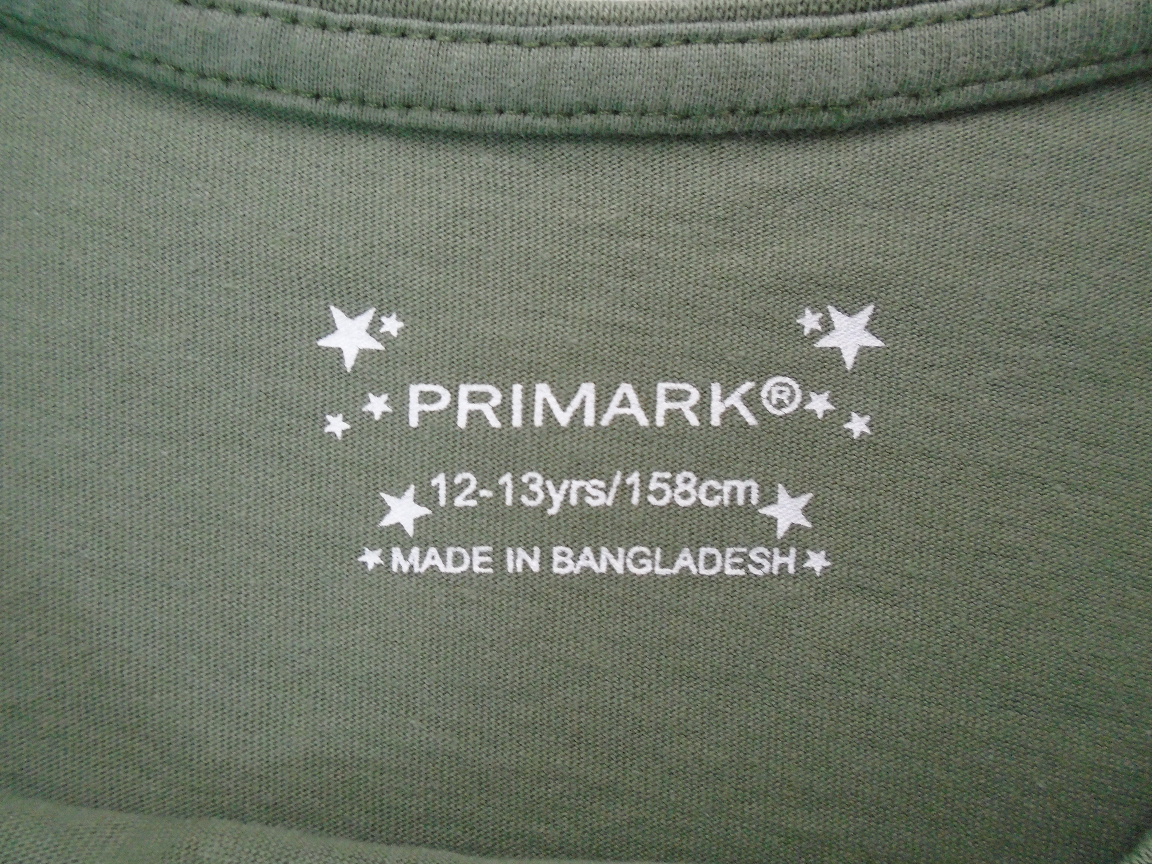 Women's T-Shirt Primark. Khaki. XS. Used. Very good condition
