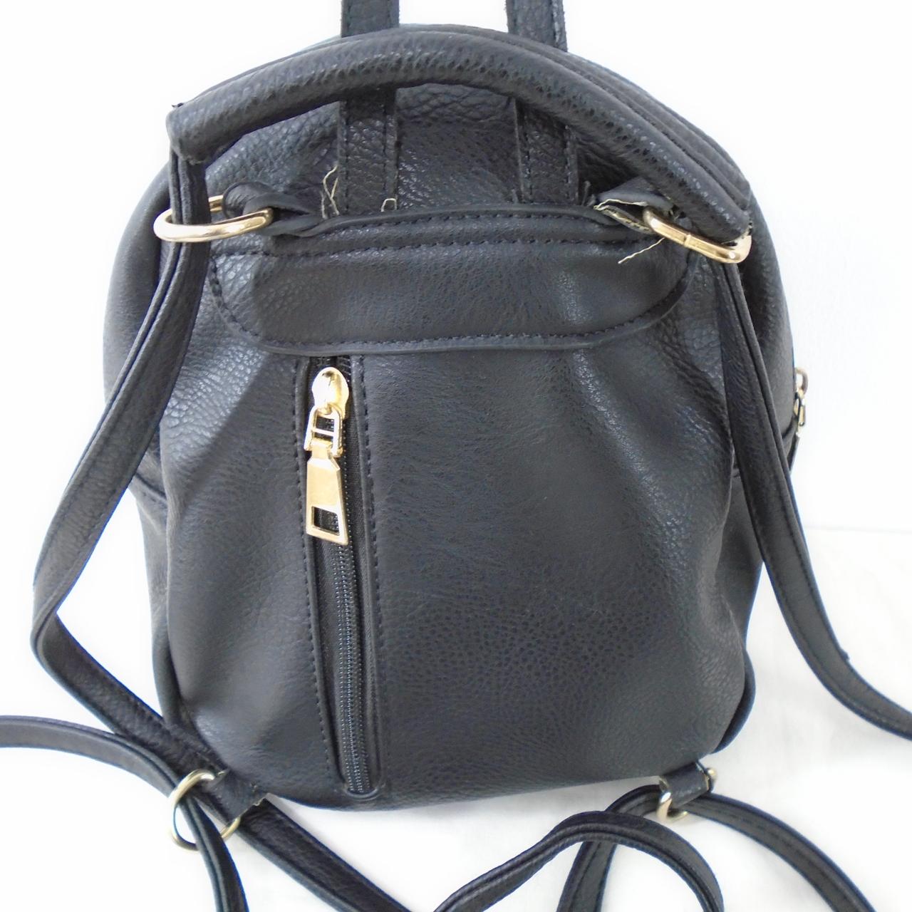 Mochila Mujer Italia Moda. Negro. S. Usado. Bien
