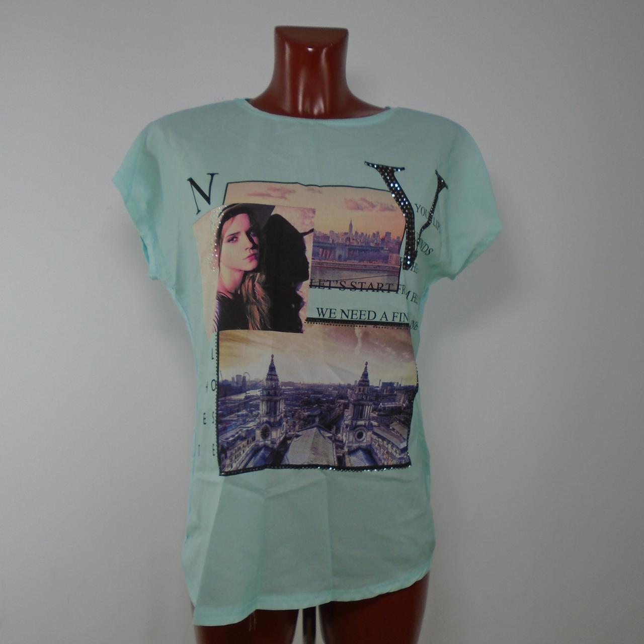 Women's T-Shirt Italy Moda. Green. S. Used. Very good