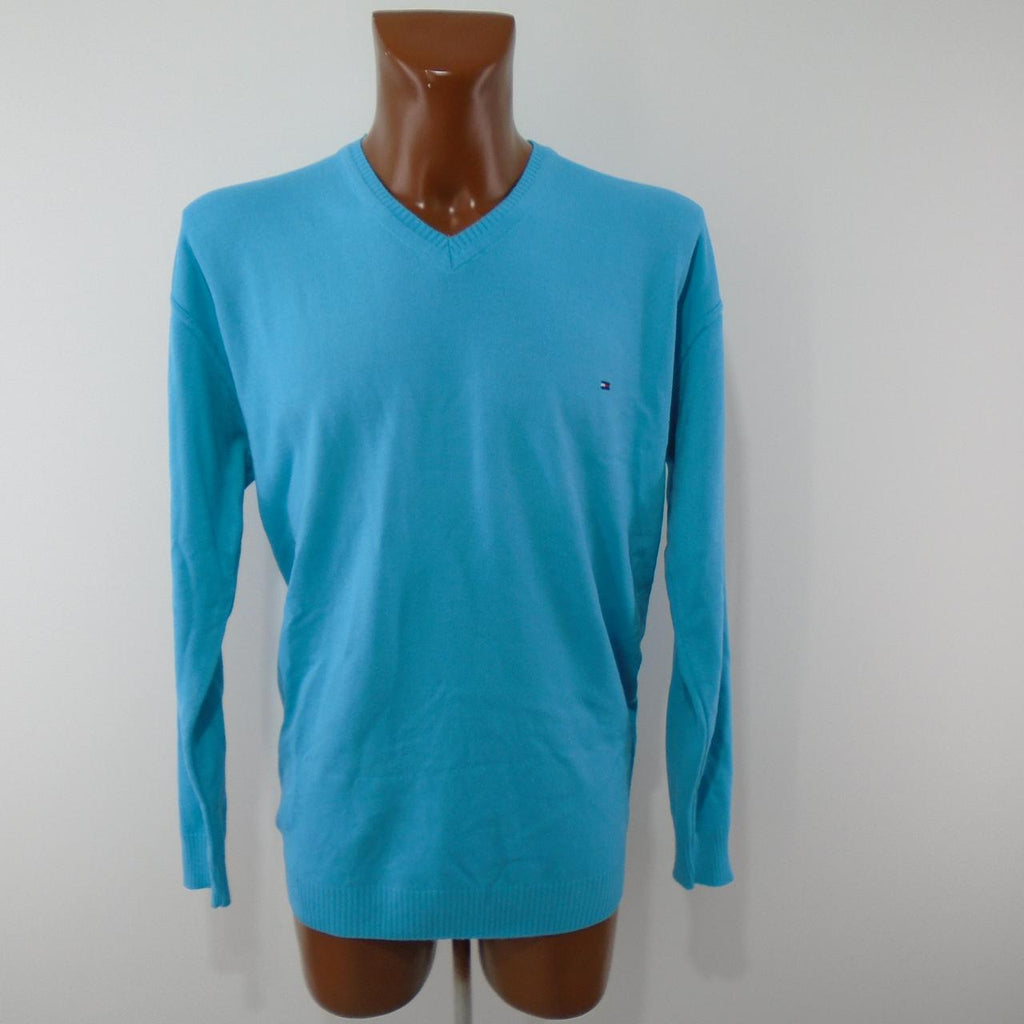 Men's Sweater Tommy Hilfiger. Blue. XXL. Used. Good