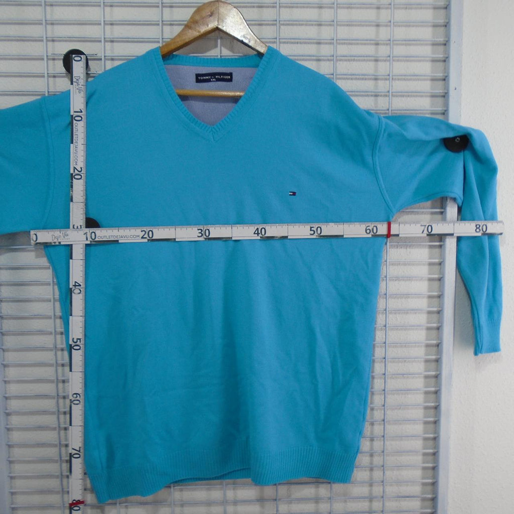 Men's Sweater Tommy Hilfiger. Blue. XXL. Used. Good
