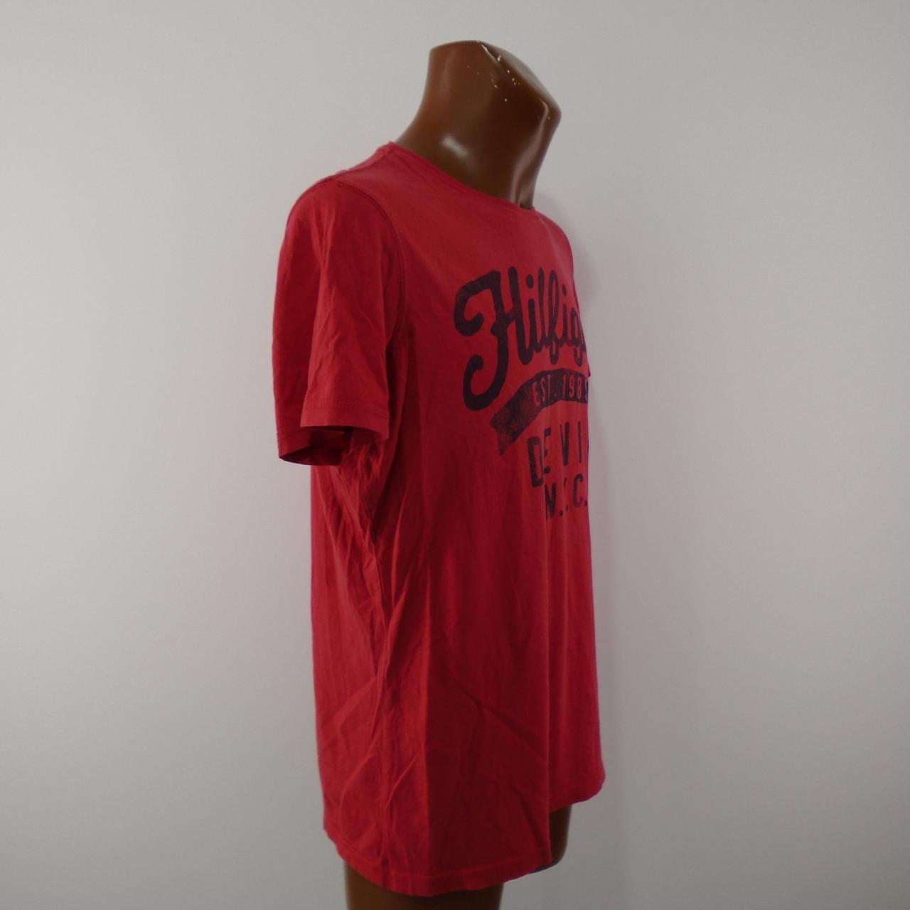 Men s T Shirt Tommy Hilfiger. Red. L. Used. Good Outlet Deja Vu