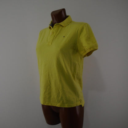 Damen-Poloshirt von Tommy Hilfiger. Gelb. M. Gebraucht. Gut