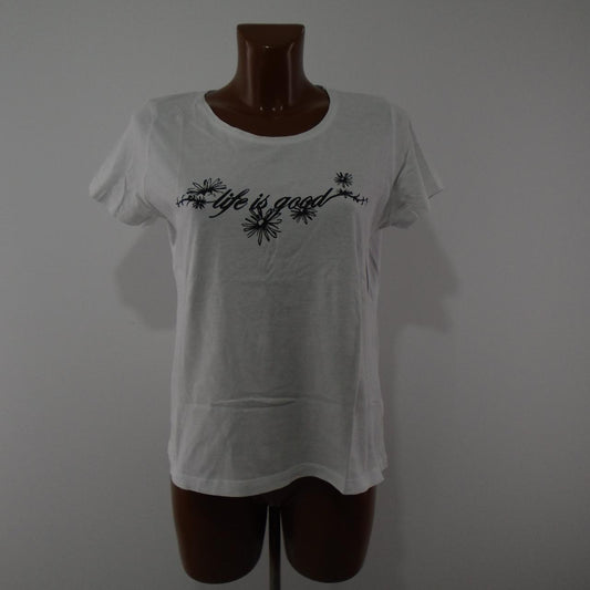 Women's T-Shirt Esmara. White. L. Used. Good