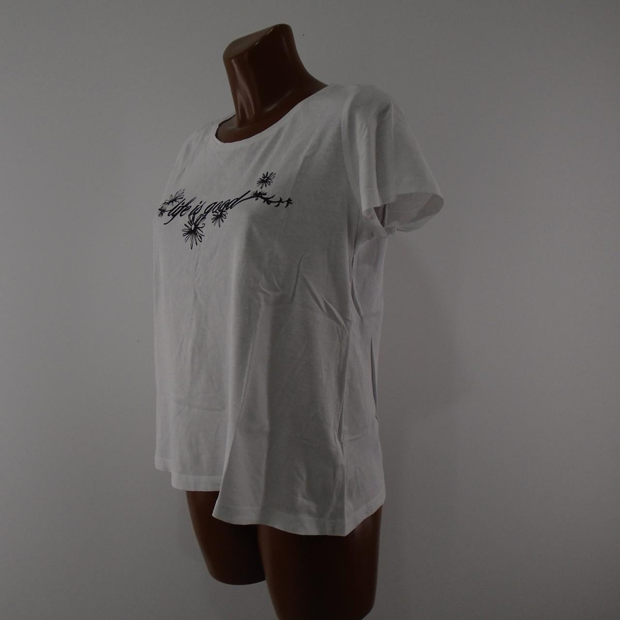 Camiseta Mujer Esmara. Blanco. L.Usado. Bien Outlet Deja Vu