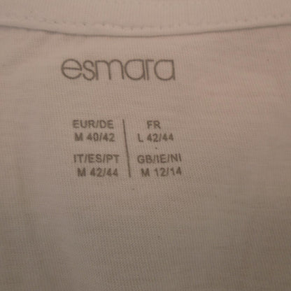 Women's T-Shirt Esmara. White. L. Used. Good