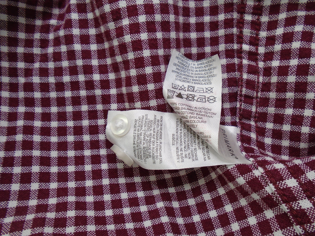 Men's Shirt Primark. Color: Bordeaux. Size: L. Condition: Used.(Very good condition).