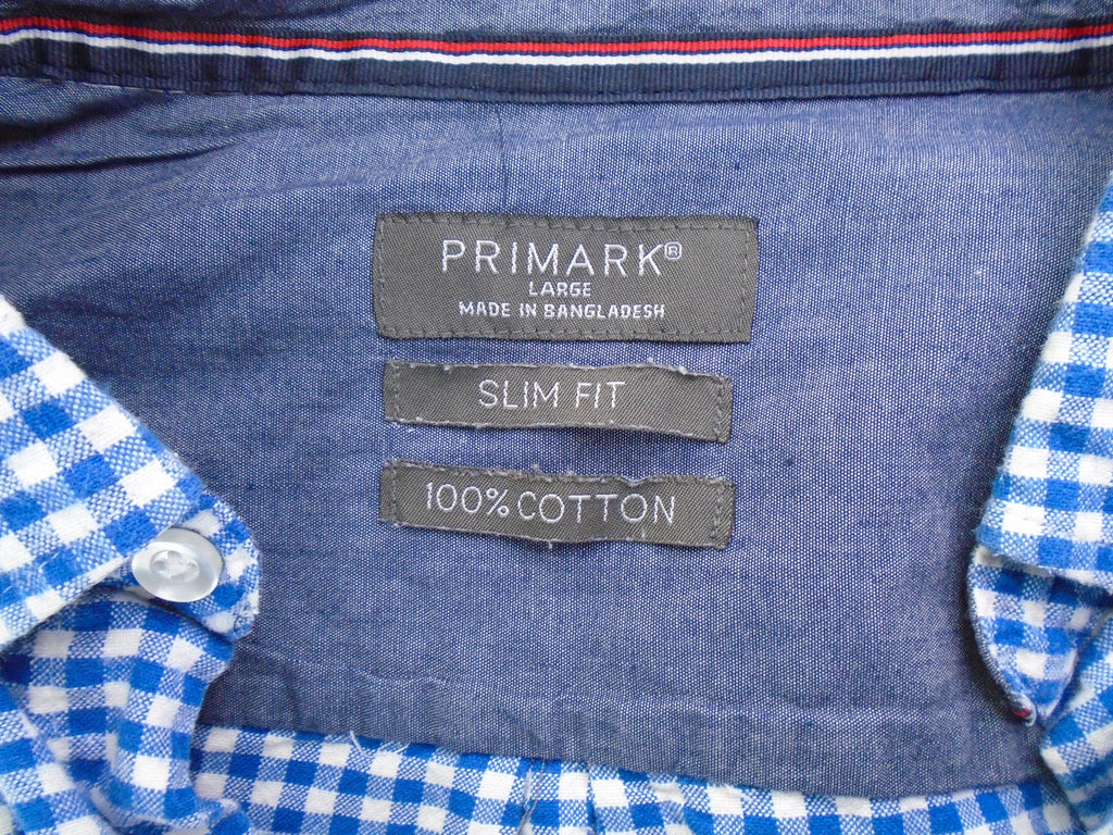 Men's Shirt Primark. Color: Dark blue. Size: L. Condition: Used.(Very good condition).