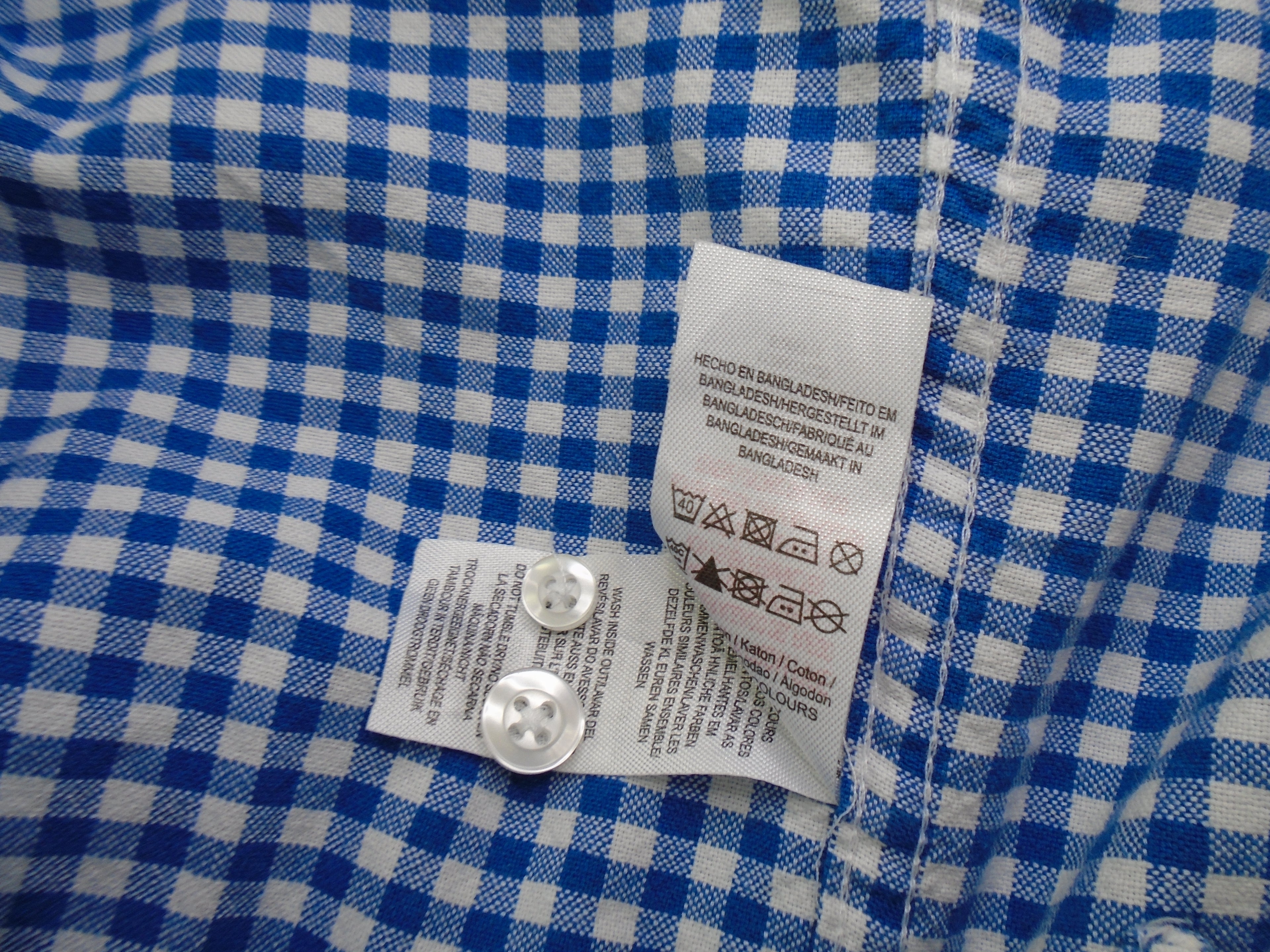 Men's Shirt Primark. Color: Dark blue. Size: L. Condition: Used.(Very good condition).