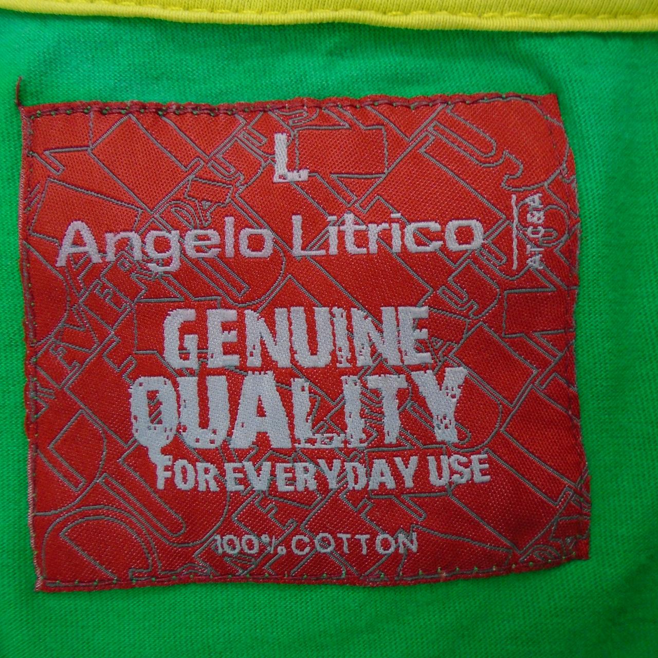 Maglietta da uomo Angelo Litrico. Verde. L. Usato. Bene
