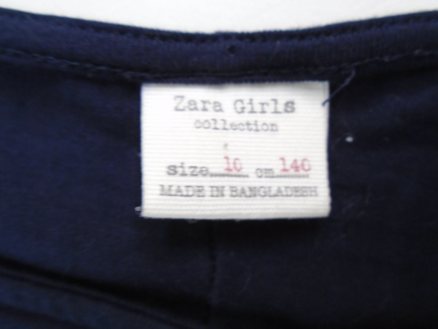Zara de mujer de manga larga. Color: azul oscuro. Tamaño: S.