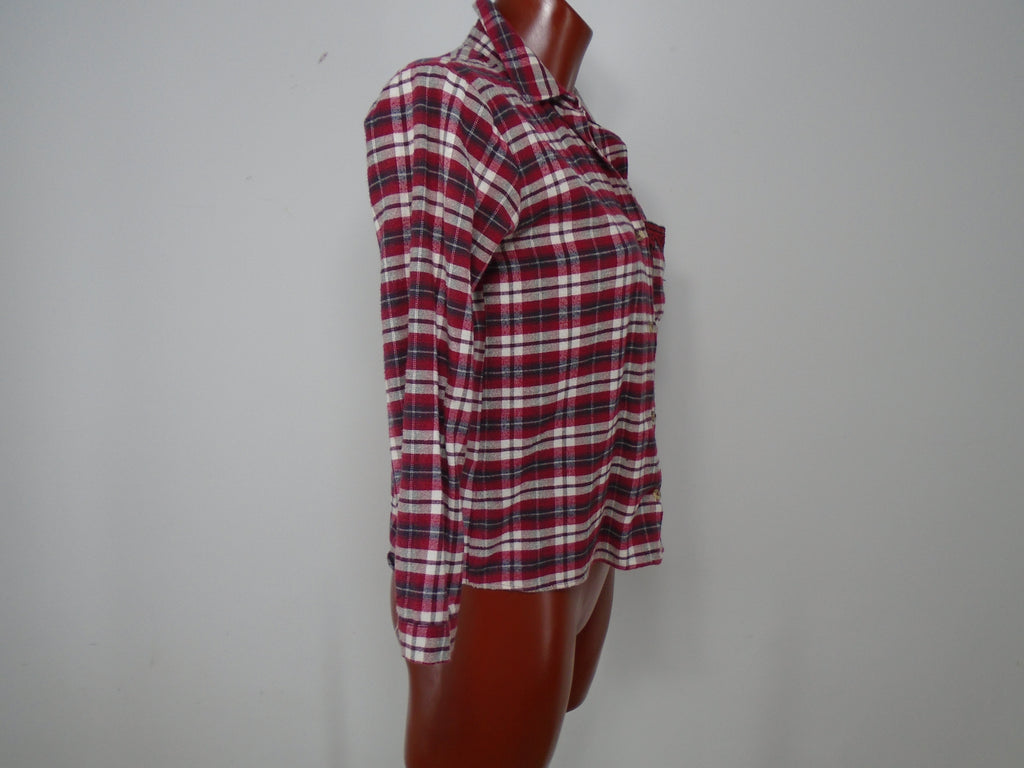 Women's Shirt Zara. Colour: Bordeaux. Size: S.
