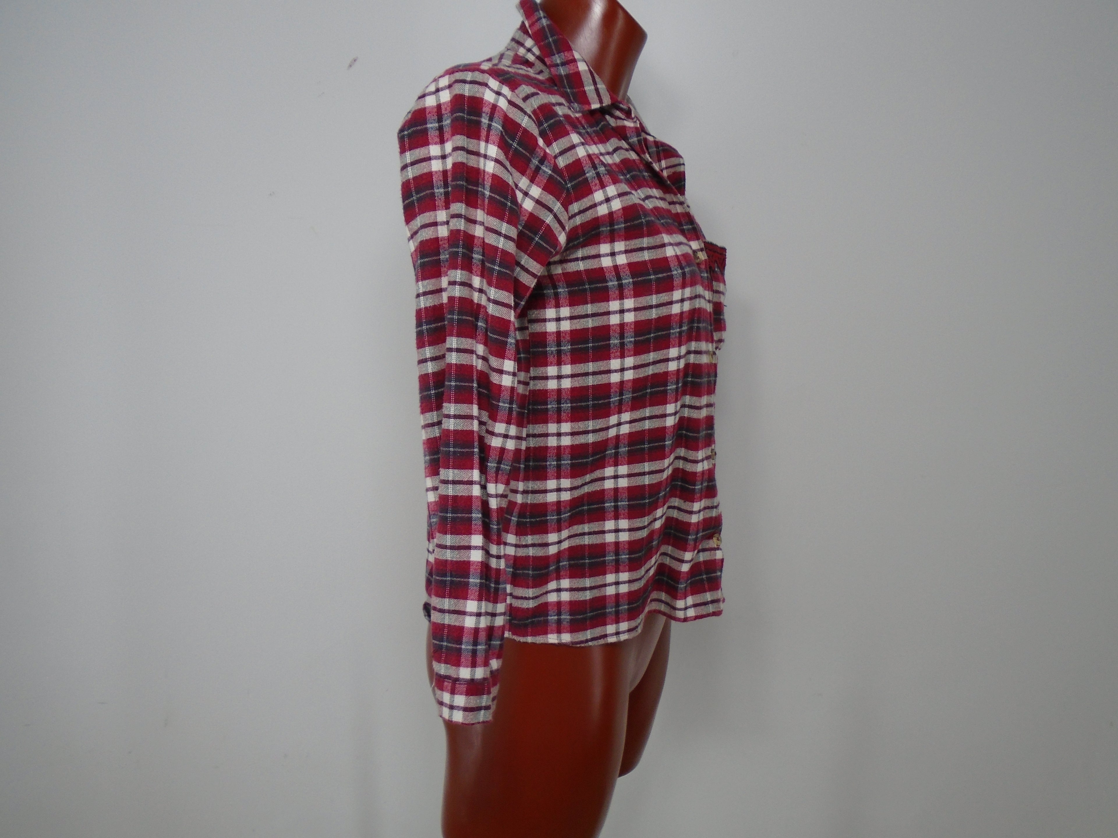 Women's Shirt Zara. Colour: Bordeaux. Size: S.