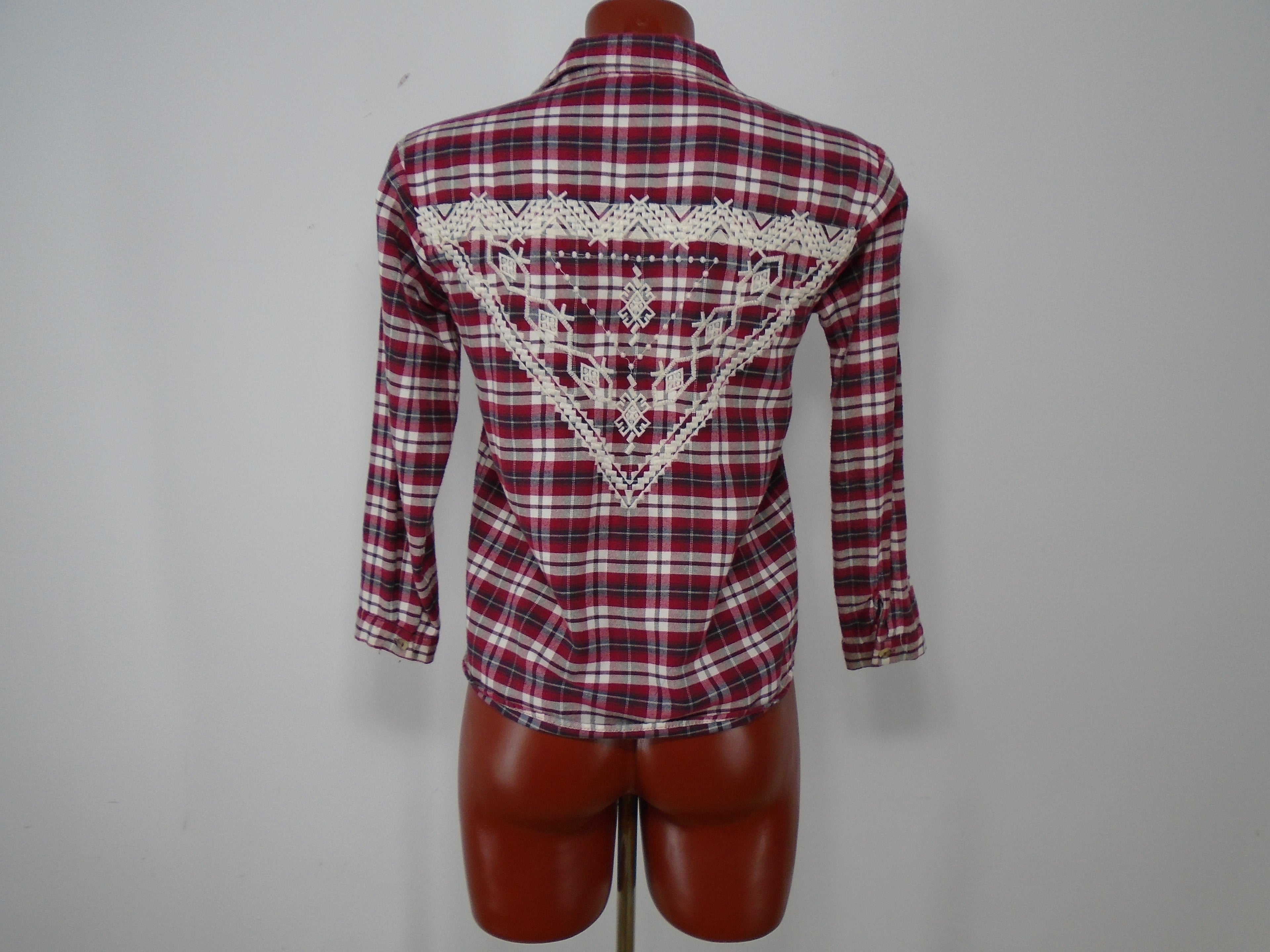 Women's Shirt Zara. Color: Bordeaux. Size: S.