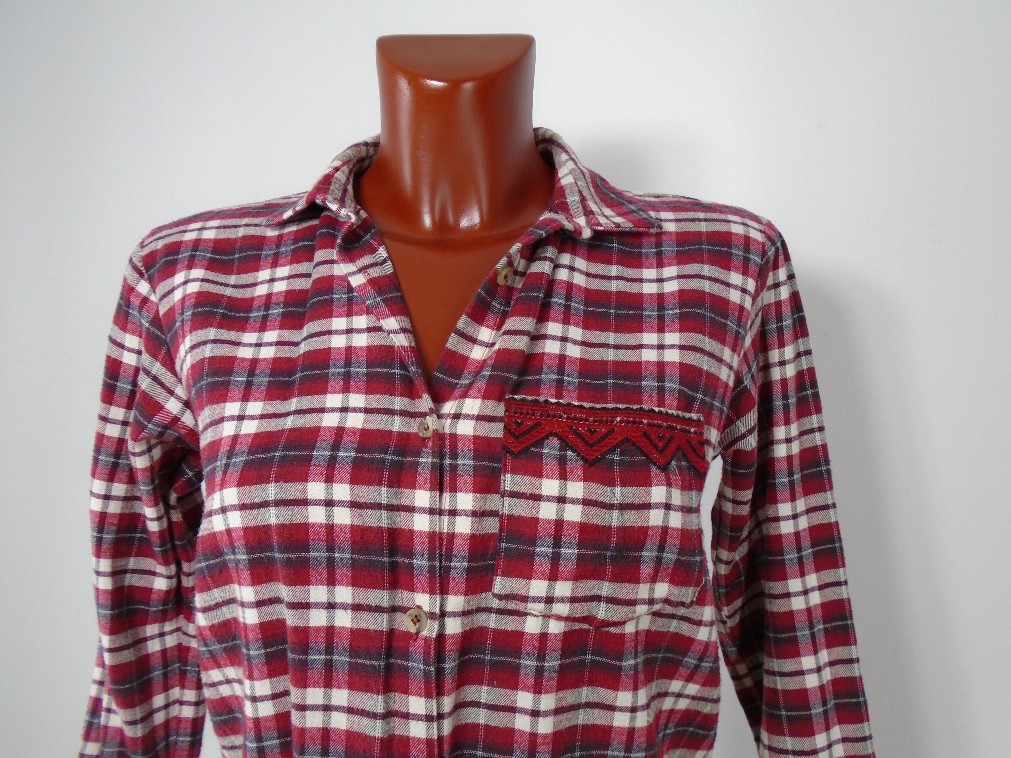 Women's Shirt Zara. Colour: Bordeaux. Size: S.