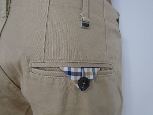 bermudas Antony Morato hombre beige talla L detalle costura