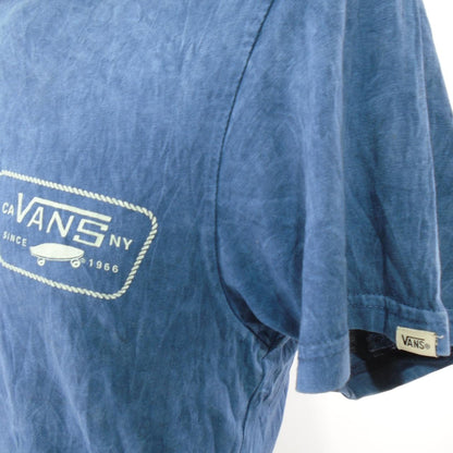 Men's T-Shirt Vans. Dark blue. S. Used. Good