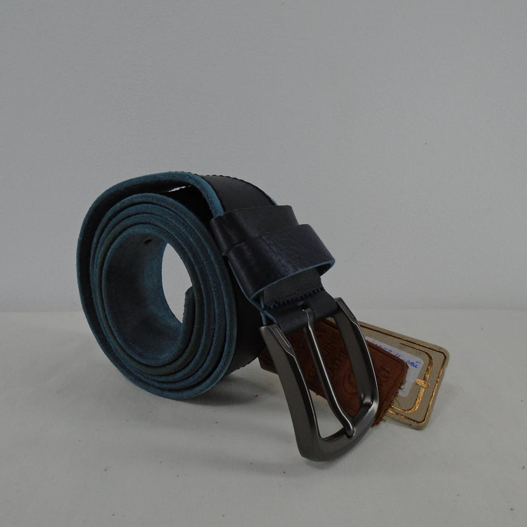 Cinturón de hombre DNKA. Azul oscuro. SG. Nuevo con las etiquetas