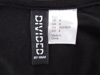 Damenunterhemd H&M. Farbe schwarz. Größe: XS. Zustand: Neu ohne Etikett. | 220201015