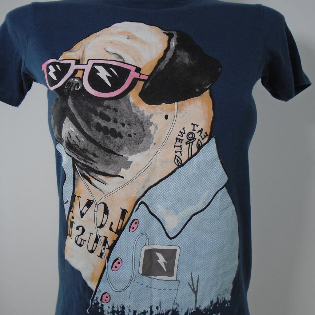 Women's T-Shirt Primark. Dark blue. XS. Used. Good