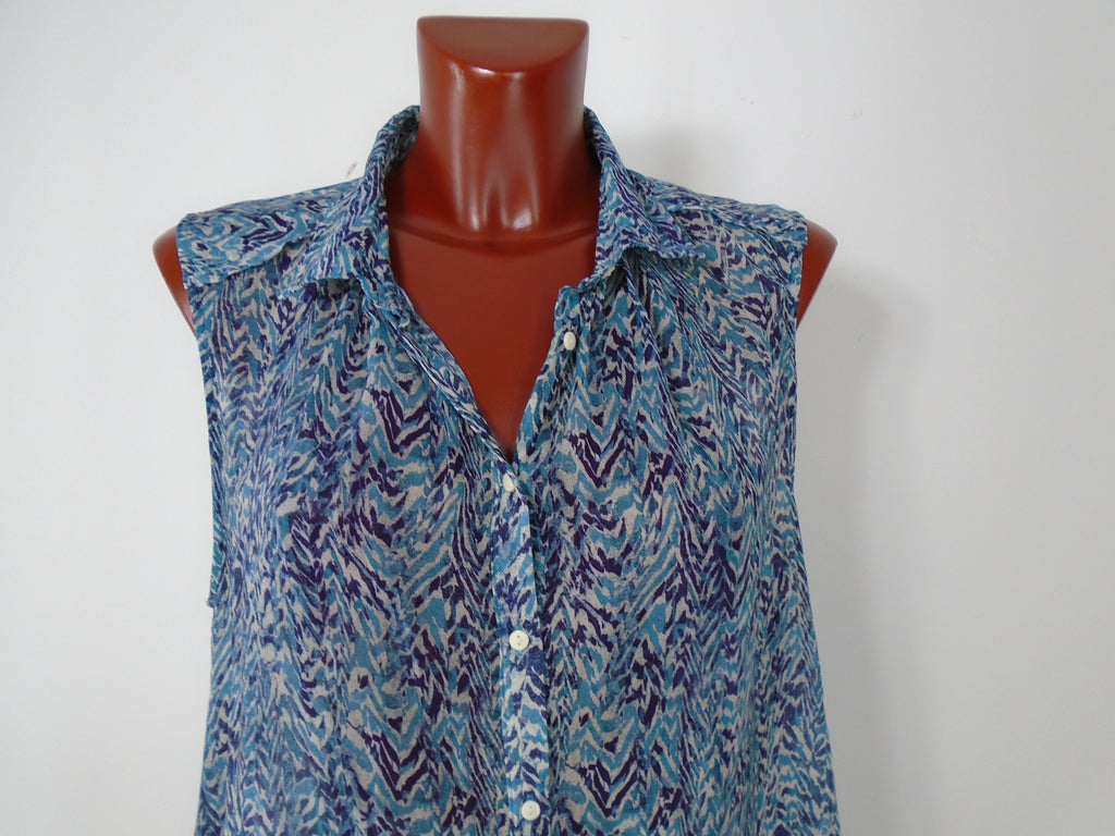 Women's Blouse H&M. Dark blue. XXL. Used. Very good condition
