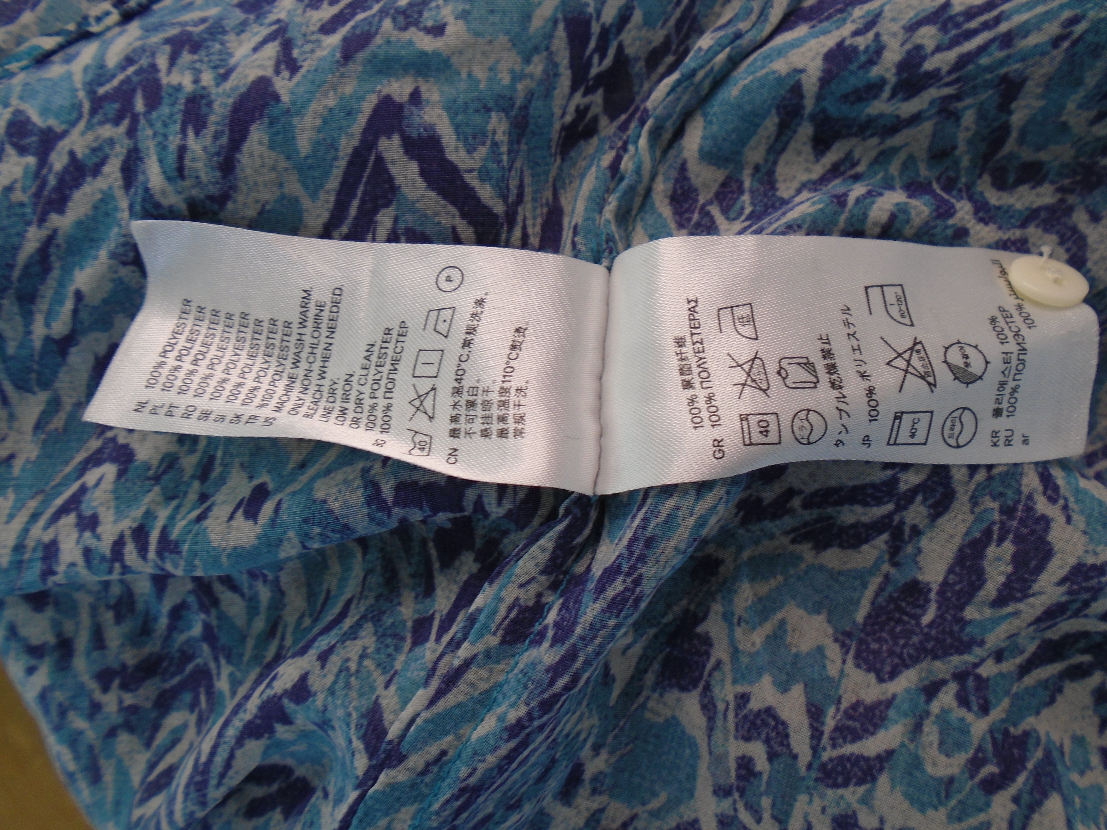 Women's Blouse H&M. Dark blue. XXL. Used. Very good condition