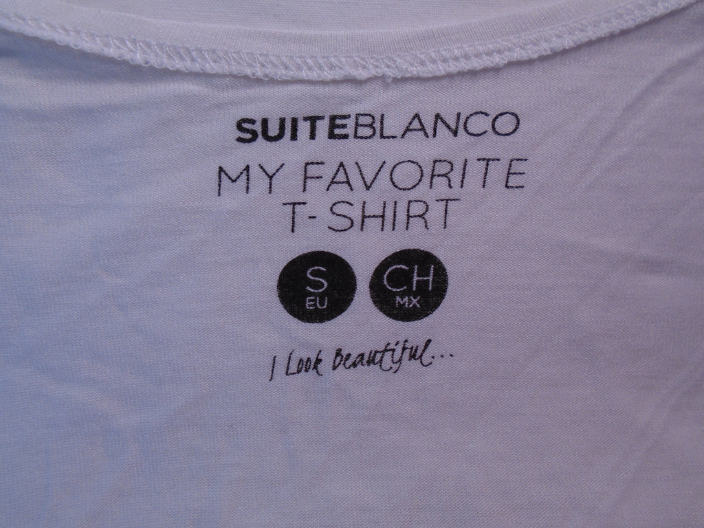 Camiseta Mujer Blanco. Multicolor. S. Usado. Buen estado