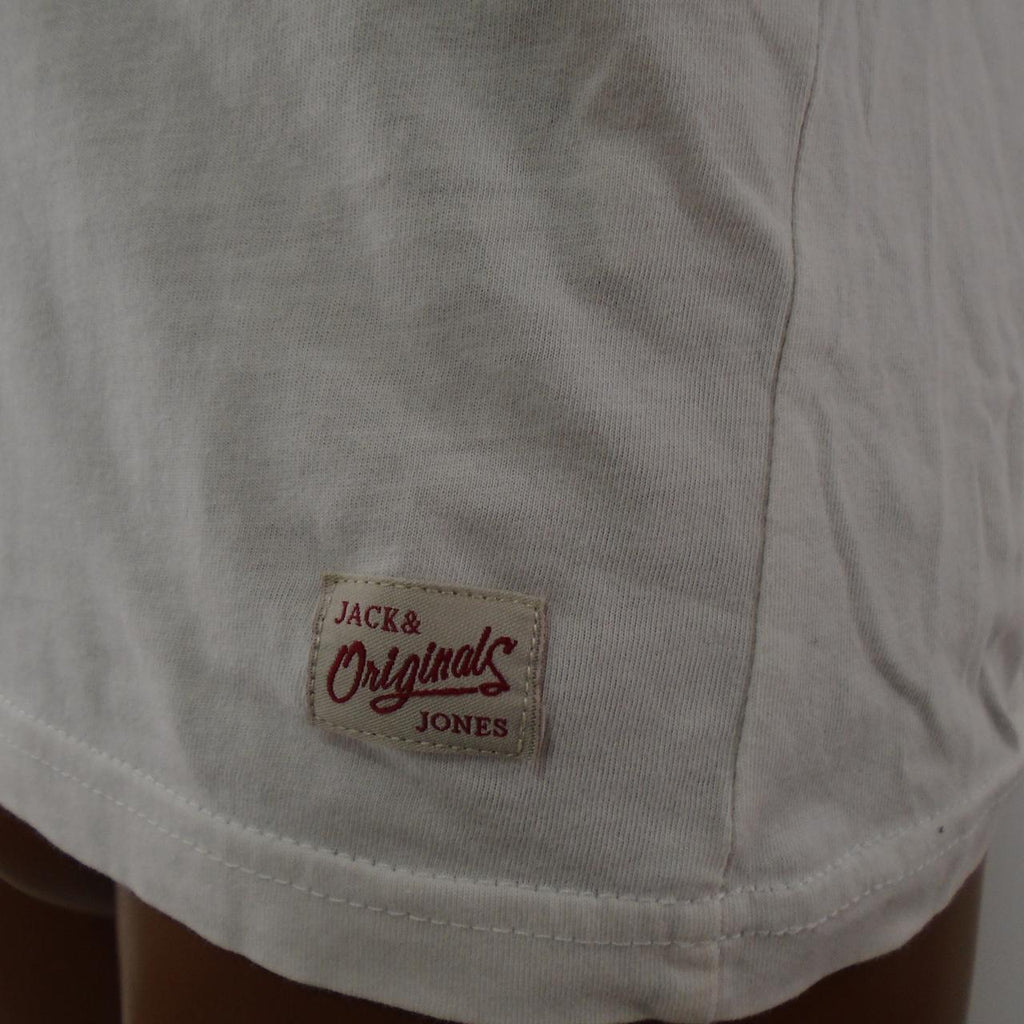 Men's T-Shirt Jack & Jones. White. S. Used. Good