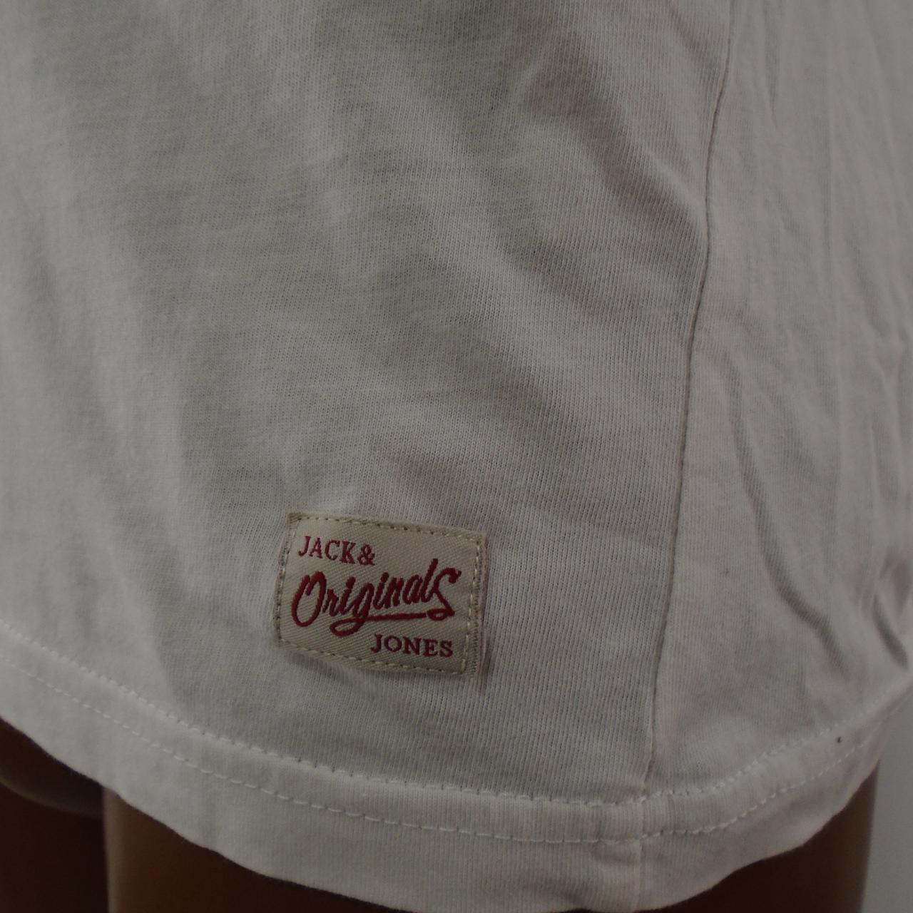 Men's T-Shirt Jack & Jones. White. S. Used. Good