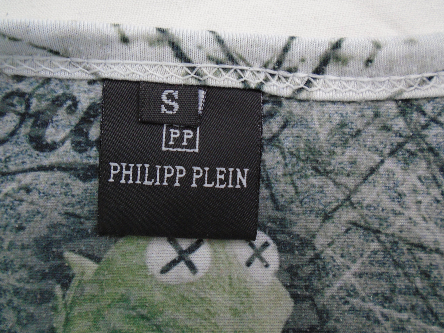 Men's T-Shirt Philipp Plein. Color: Grey. Size: S. Condition: Used.(Very good condition).