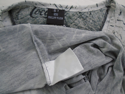 Men's T-Shirt Philipp Plein. Color: Grey. Size: S. Condition: Used.(Very good condition).