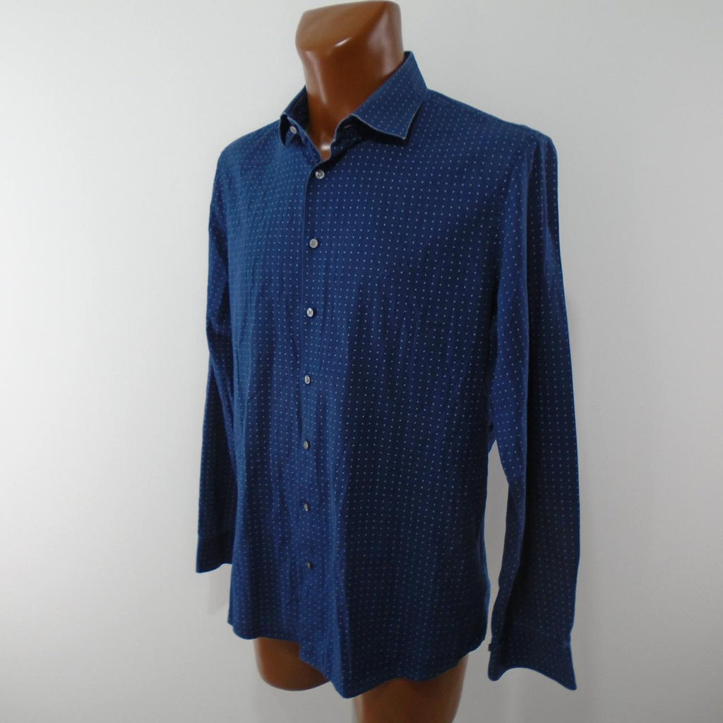 Chemise Homme Calvin Klein. Bleu foncé. M. Utilisé. Bien