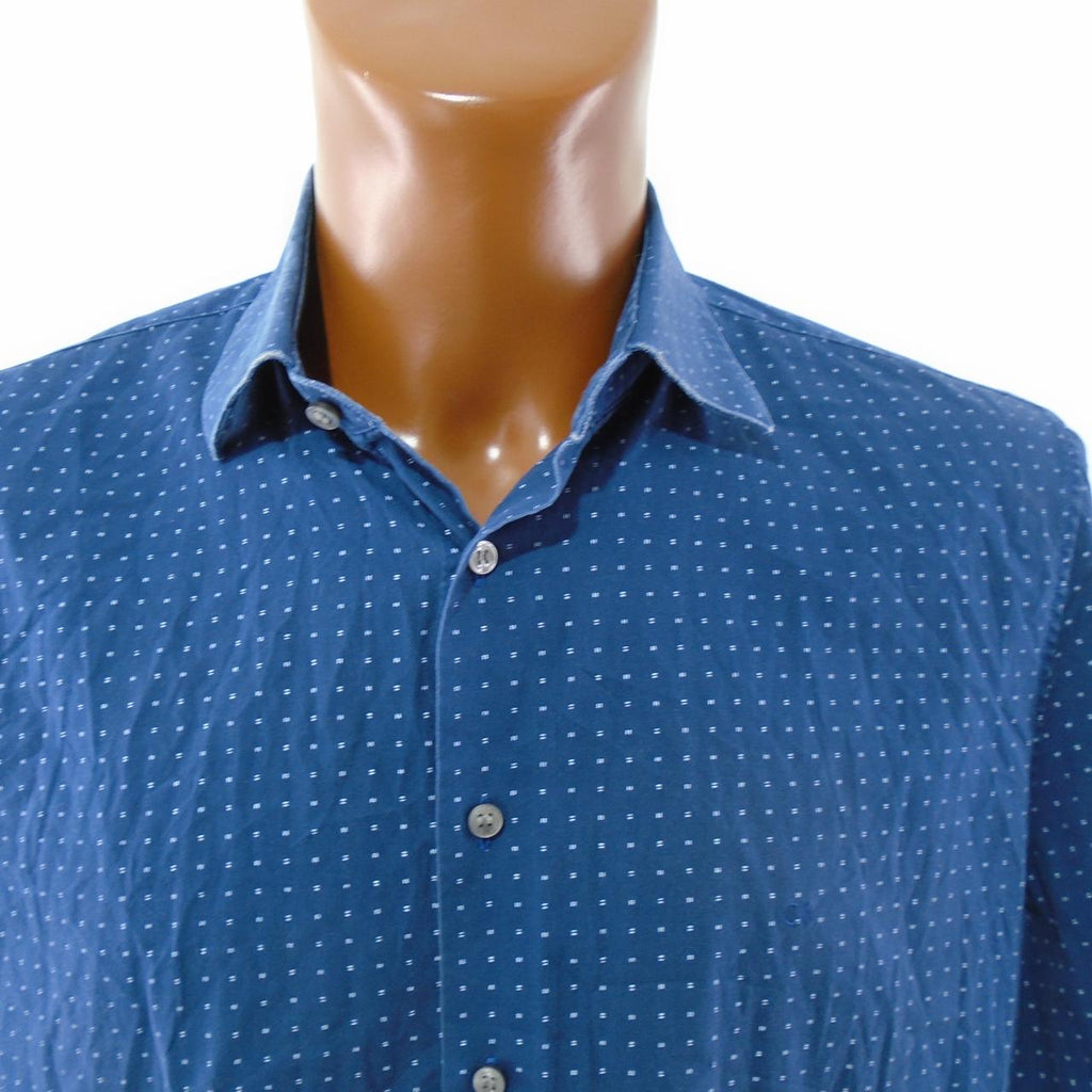 Chemise Homme Calvin Klein. Bleu foncé. M. Utilisé. Bien