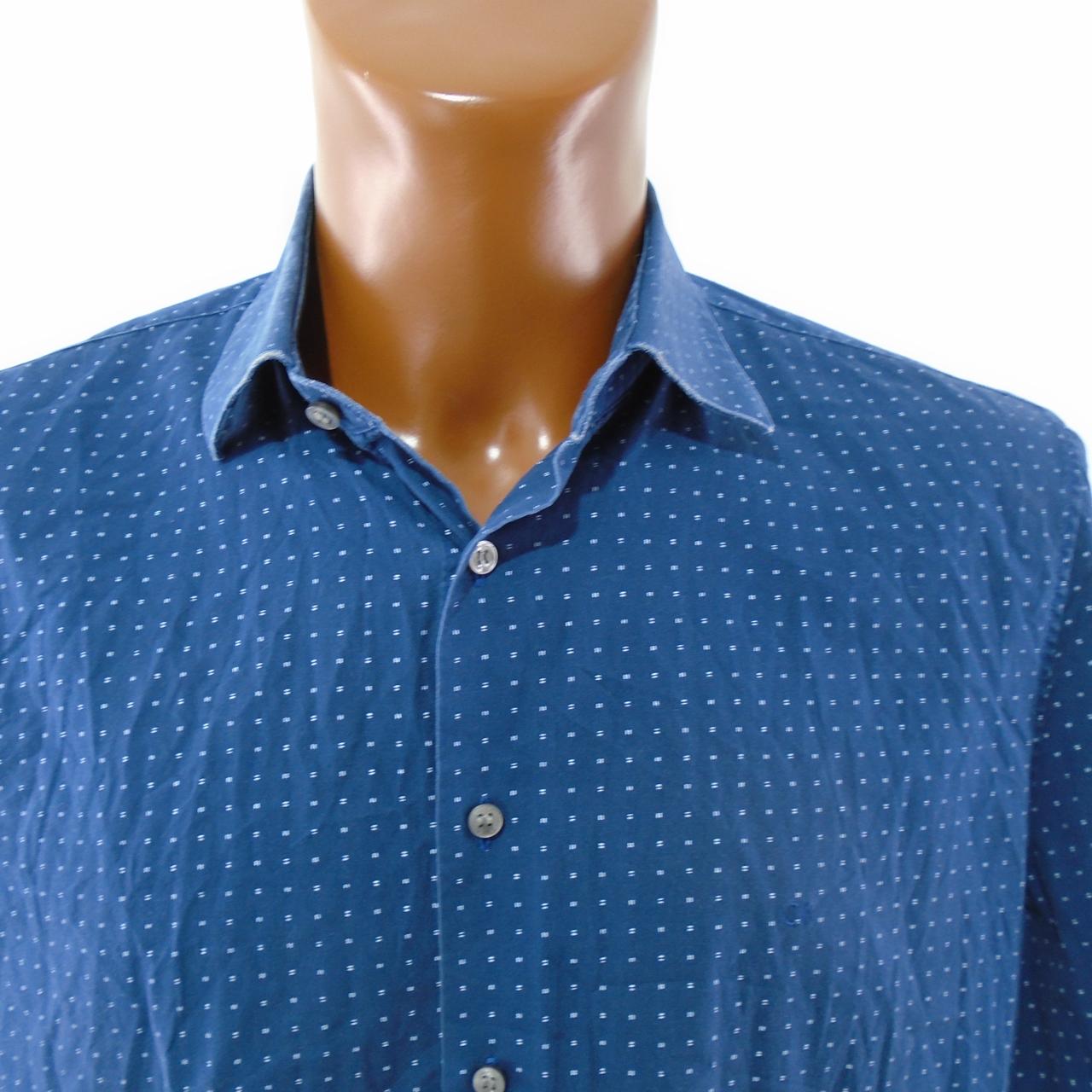 Chemise Homme Calvin Klein. Bleu foncé. M. Utilisé. Bien