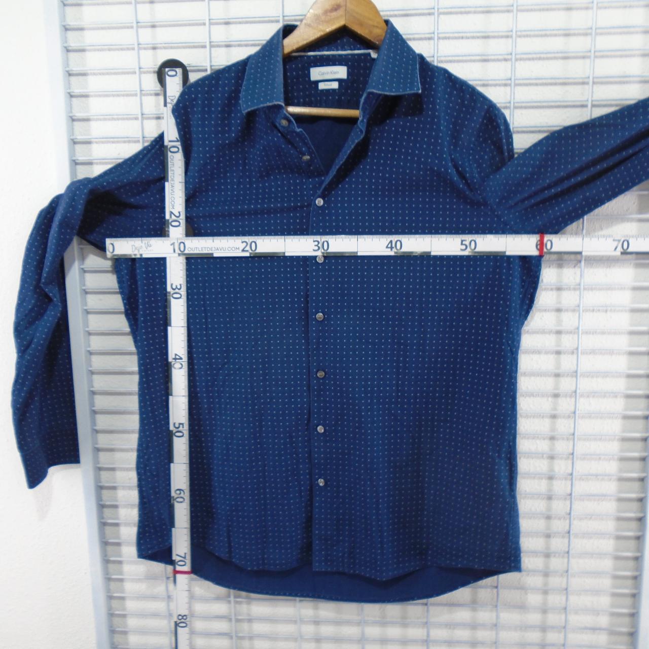 Chemise Homme Calvin Klein. Bleu foncé. M. Utilisé. Bien