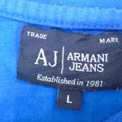 Herren-Sweatshirt Armani Jeans. Dunkelblau. L. gebraucht. Sehr gut