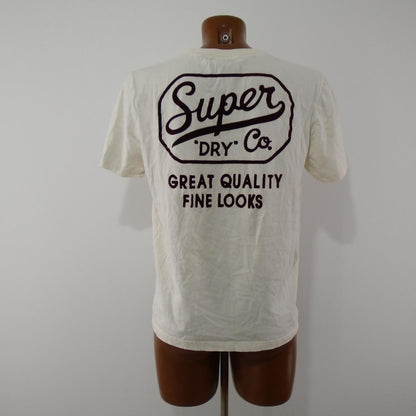 Women's T-Shirt Superdry. Beige. XL. Used. Good