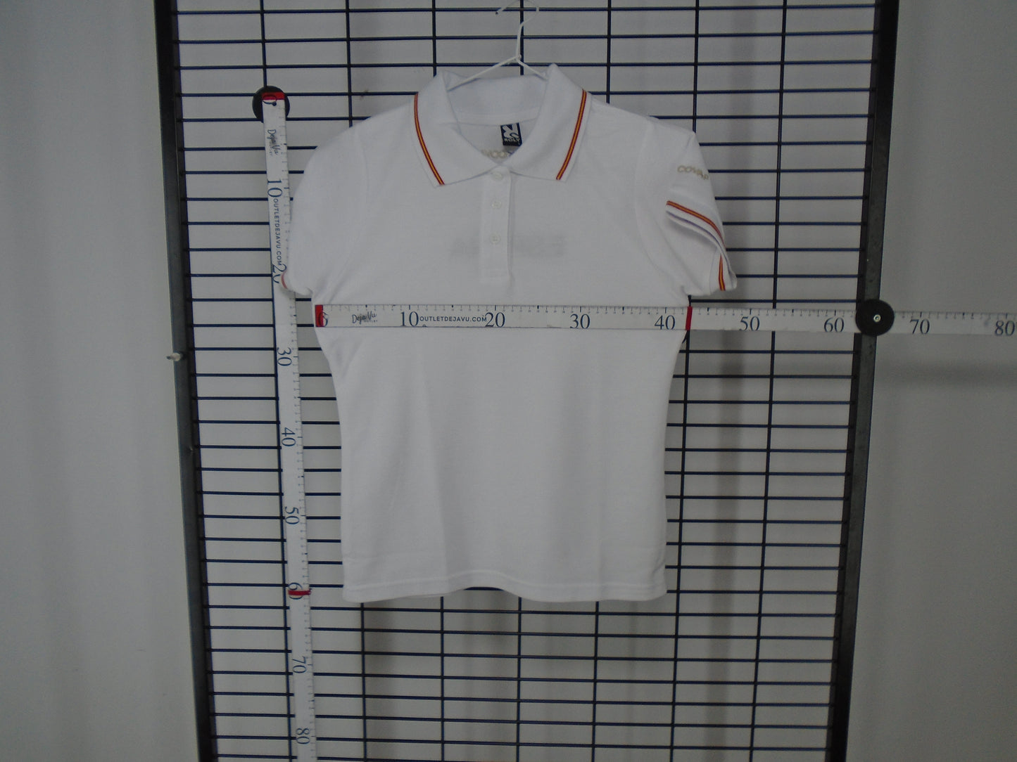 Women's Polo Shirt Roly. White. S. Used. Very good condition