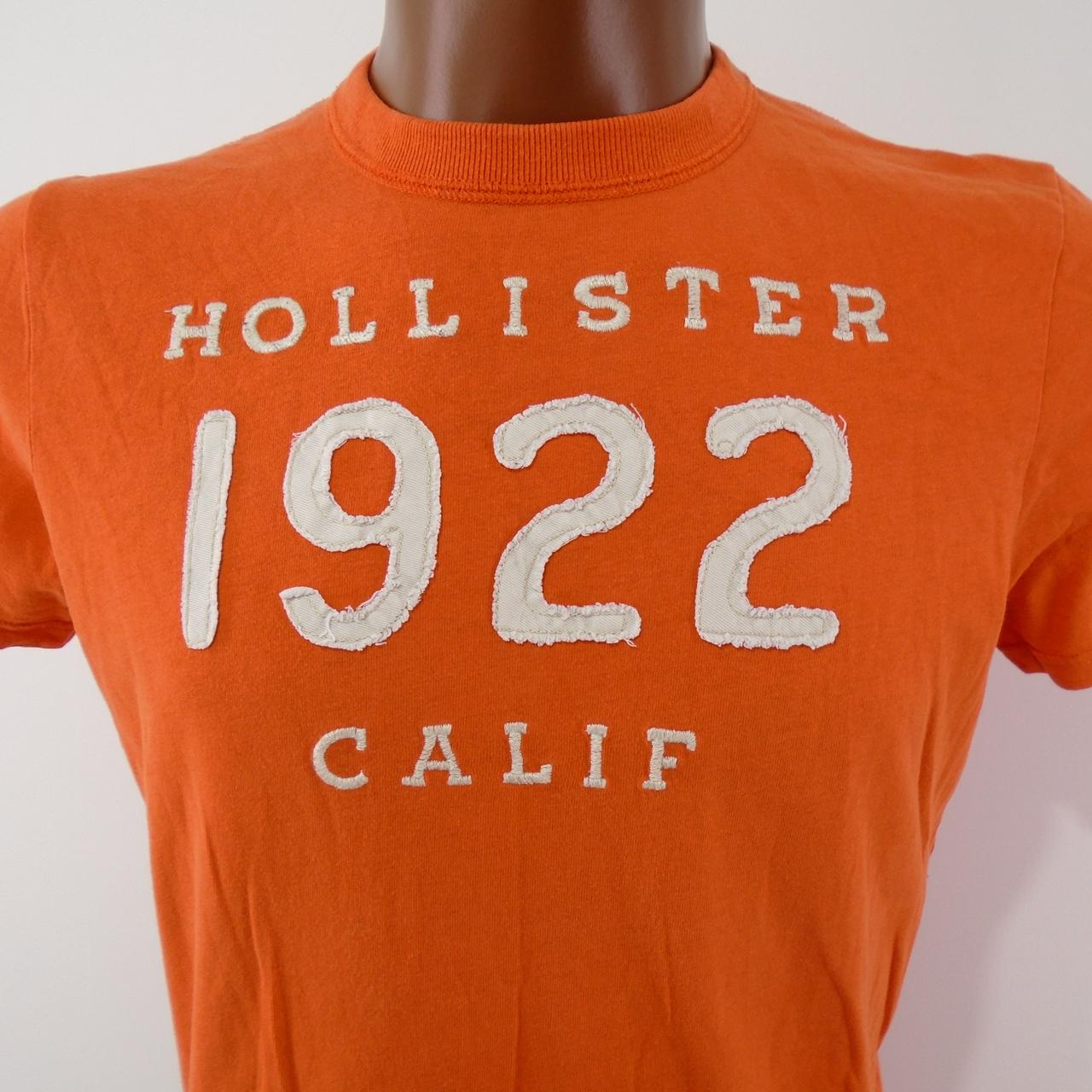 Camiseta de hombre Hollister.  Naranja.  M.Usado.  Bien