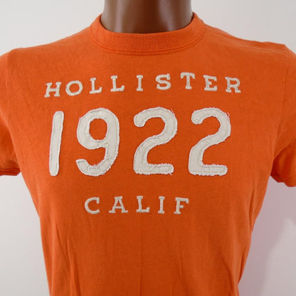 Herren-T-Shirt Hollister.  Orange.  M. gebraucht.  Gut