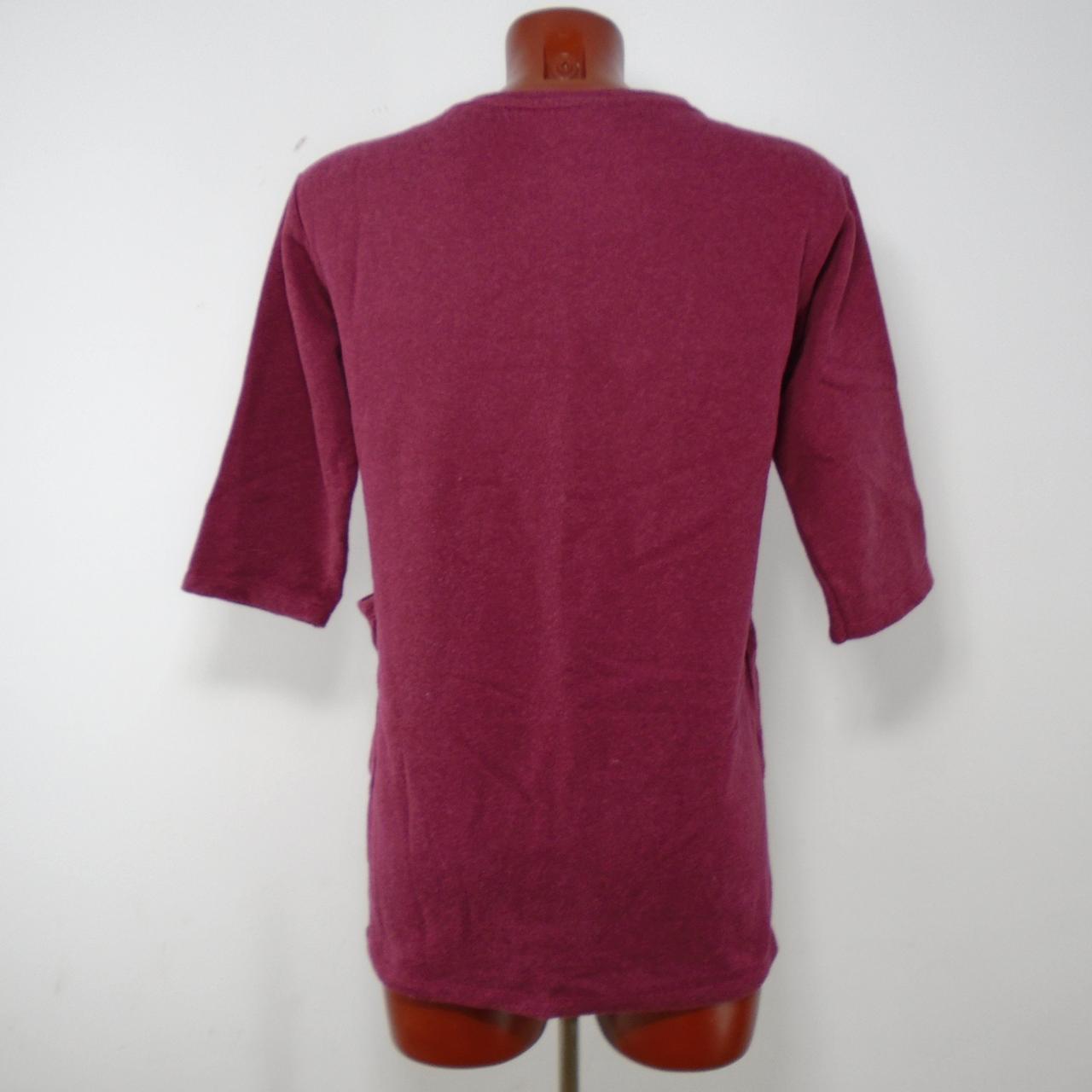 Women's T-Shirt Zara. Bordeaux. XS. Used. Satisfactory