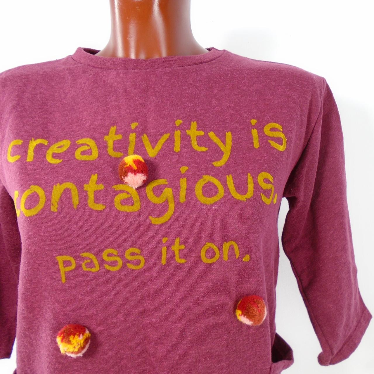 Women's T-Shirt Zara. Bordeaux. XS. Used. Satisfactory