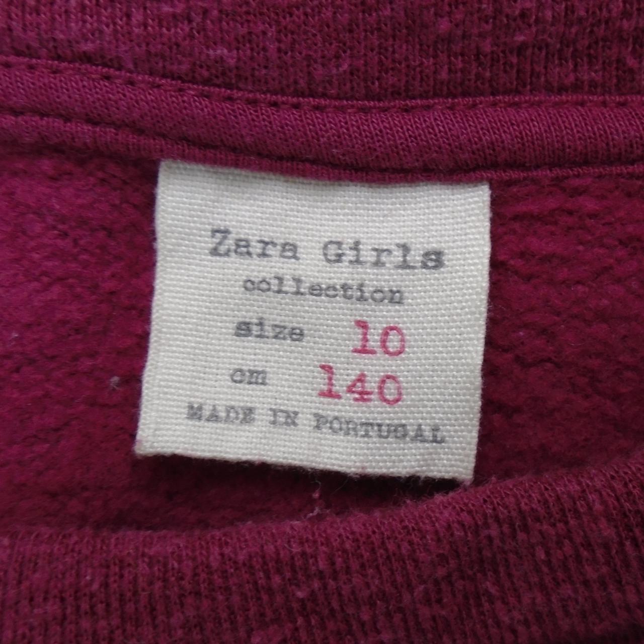 Women's T-Shirt Zara. Bordeaux. XS. Used. Satisfactory